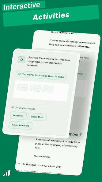 Assessment and Evaluation screenshot