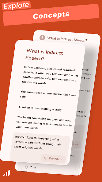 Direct Indirect Speech screenshot