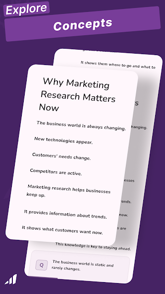 Marketing Research screenshot