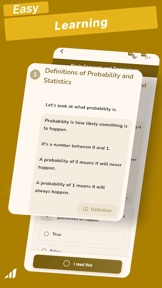 Probability and Statistics screenshot